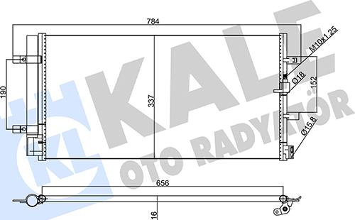 KALE OTO RADYATÖR 357770 - Kondenser, kondisioner furqanavto.az