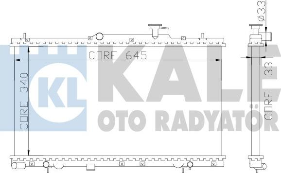 KALE OTO RADYATÖR 369000 - Radiator, mühərrikin soyudulması furqanavto.az