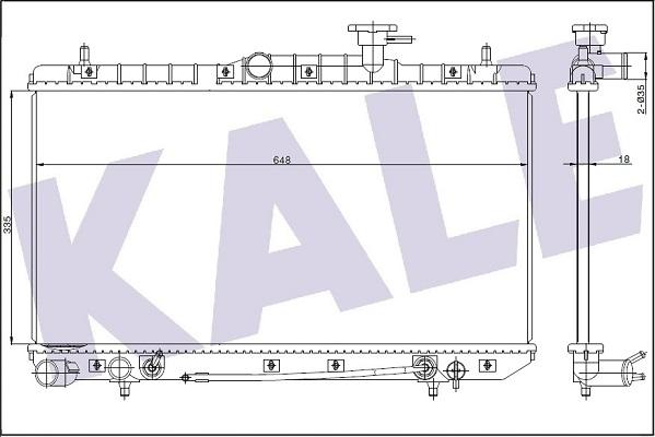 KALE OTO RADYATÖR 369100 - Radiator, mühərrikin soyudulması furqanavto.az