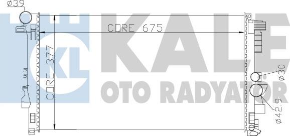 KALE OTO RADYATÖR 360900 - Radiator, mühərrikin soyudulması furqanavto.az