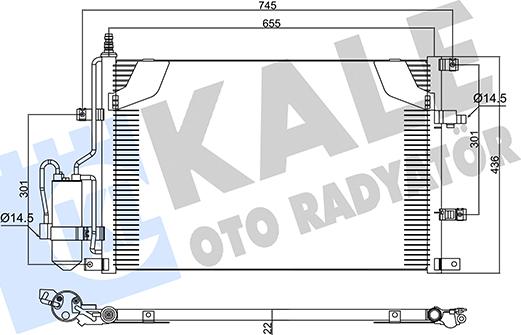 KALE OTO RADYATÖR 360345 - Kondenser, kondisioner furqanavto.az