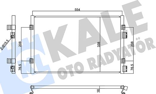 KALE OTO RADYATÖR 360350 - Kondenser, kondisioner furqanavto.az