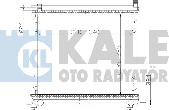 KALE OTO RADYATÖR 361300 - Radiator, mühərrikin soyudulması furqanavto.az