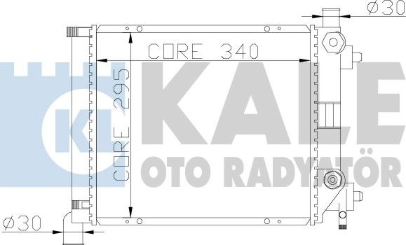 KALE OTO RADYATÖR 361200 - Radiator, mühərrikin soyudulması furqanavto.az