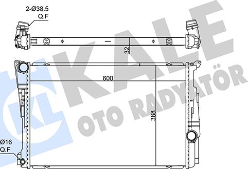 KALE OTO RADYATÖR 361715 - Radiator, mühərrikin soyudulması furqanavto.az