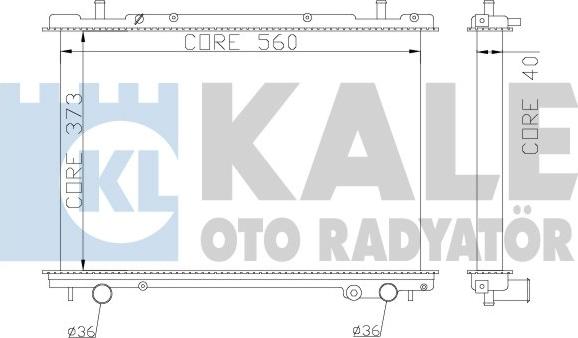 KALE OTO RADYATÖR 368400 - Radiator, mühərrikin soyudulması furqanavto.az