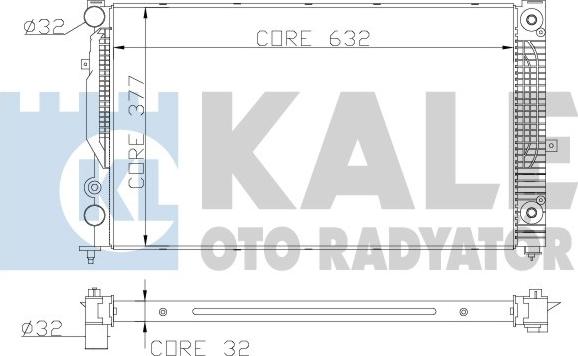 KALE OTO RADYATÖR 368000 - Radiator, mühərrikin soyudulması furqanavto.az