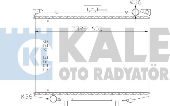 KALE OTO RADYATÖR 362800 - Radiator, mühərrikin soyudulması furqanavto.az