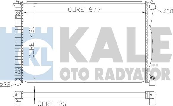 KALE OTO RADYATÖR 367500 - Radiator, mühərrikin soyudulması furqanavto.az