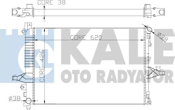 KALE OTO RADYATÖR 367200 - Radiator, mühərrikin soyudulması furqanavto.az