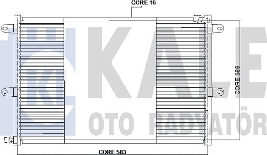 KALE OTO RADYATÖR 384600 - Kondenser, kondisioner furqanavto.az