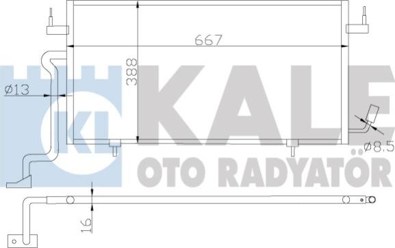 KALE OTO RADYATÖR 385500 - Kondenser, kondisioner furqanavto.az