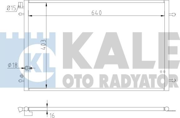 KALE OTO RADYATÖR 375300 - Kondenser, kondisioner furqanavto.az