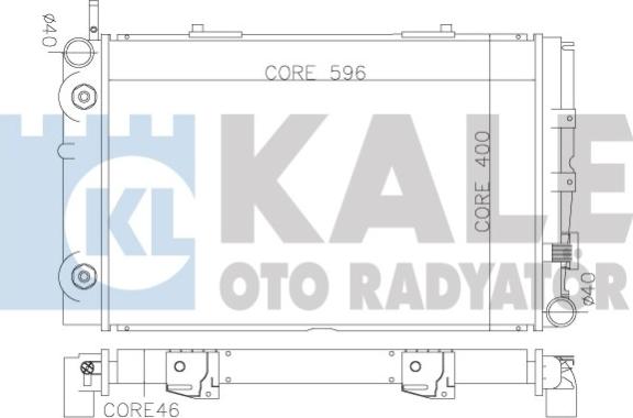 KALE OTO RADYATÖR 370200 - Radiator, mühərrikin soyudulması furqanavto.az