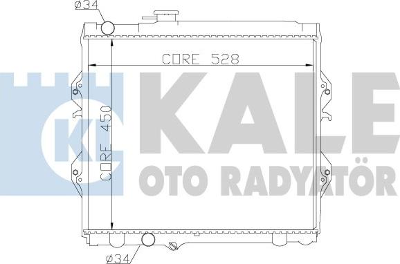 KALE OTO RADYATÖR 371800 - Radiator, mühərrikin soyudulması furqanavto.az