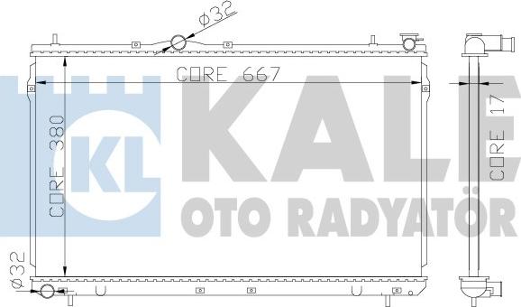 KALE OTO RADYATÖR 372400 - Radiator, mühərrikin soyudulması furqanavto.az