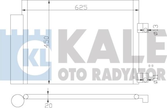 KALE OTO RADYATÖR 377300 - Kondenser, kondisioner furqanavto.az