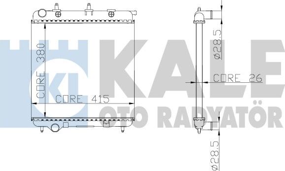 KALE OTO RADYATÖR 297000 - Radiator, mühərrikin soyudulması furqanavto.az