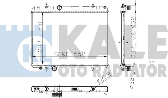 KALE OTO RADYATÖR 241200 - Radiator, mühərrikin soyudulması furqanavto.az