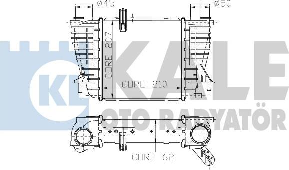 KALE OTO RADYATÖR 243400 - Intercooler, şarj cihazı furqanavto.az