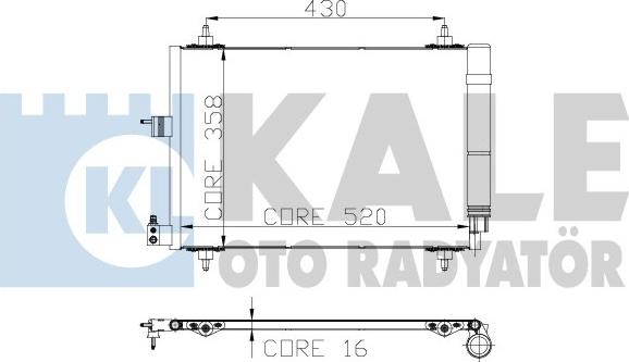 KALE OTO RADYATÖR 243000 - Kondenser, kondisioner furqanavto.az