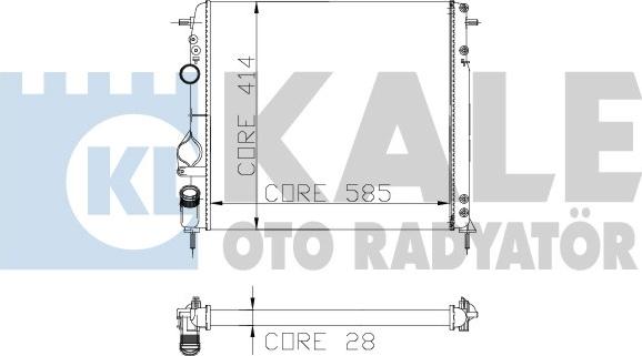 KALE OTO RADYATÖR 251100 - Radiator, mühərrikin soyudulması furqanavto.az