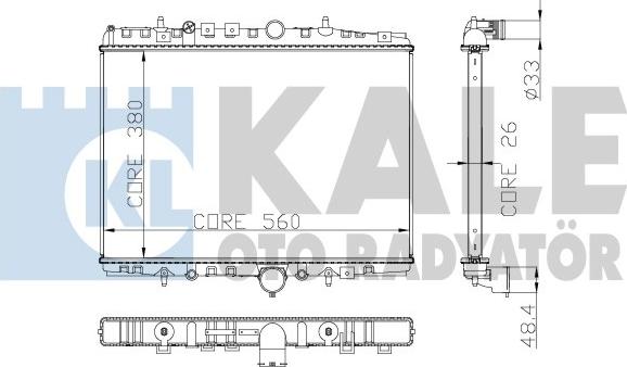 KALE OTO RADYATÖR 258000 - Radiator, mühərrikin soyudulması furqanavto.az