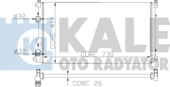 KALE OTO RADYATÖR 206600 - Radiator, mühərrikin soyudulması furqanavto.az