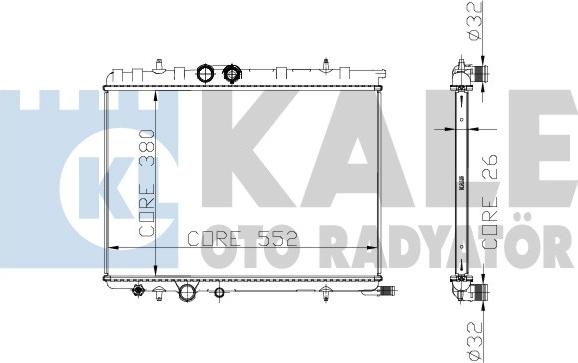 KALE OTO RADYATÖR 219800 - Radiator, mühərrikin soyudulması furqanavto.az