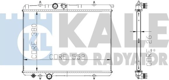 KALE OTO RADYATÖR 215999 - Radiator, mühərrikin soyudulması furqanavto.az