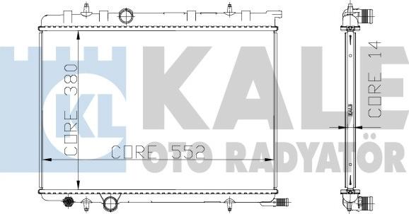 KALE OTO RADYATÖR 216999 - Radiator, mühərrikin soyudulması furqanavto.az