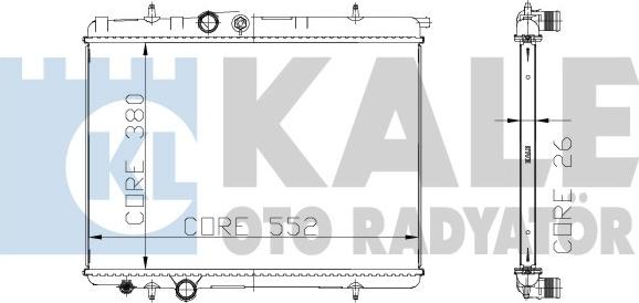 KALE OTO RADYATÖR 216499 - Radiator, mühərrikin soyudulması furqanavto.az