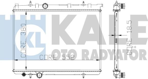 KALE OTO RADYATÖR 213099 - Radiator, mühərrikin soyudulması furqanavto.az