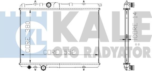 KALE OTO RADYATÖR 217899 - Radiator, mühərrikin soyudulması furqanavto.az