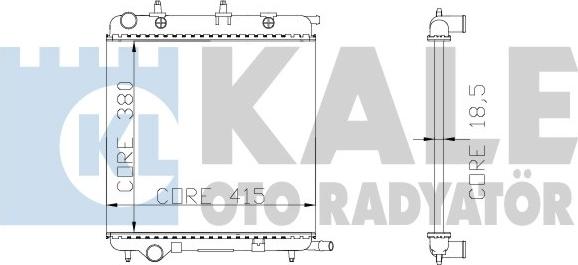 KALE OTO RADYATÖR 285300 - Radiator, mühərrikin soyudulması furqanavto.az