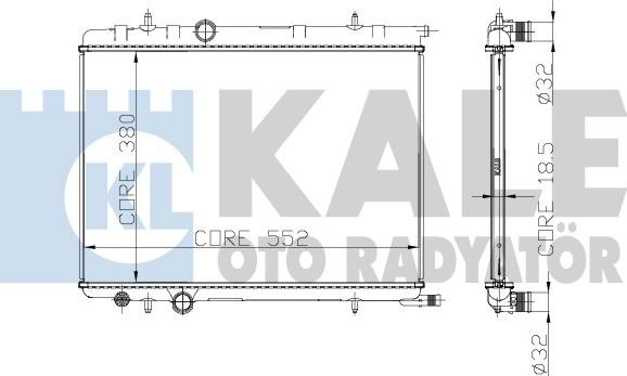 KALE OTO RADYATÖR 225000 - Radiator, mühərrikin soyudulması furqanavto.az