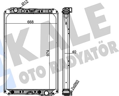 KALE OTO RADYATÖR 279900 - Radiator, mühərrikin soyudulması furqanavto.az