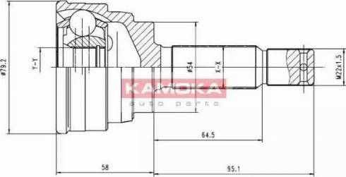 Kamoka 6916 - Birləşmə dəsti, ötürücü val furqanavto.az