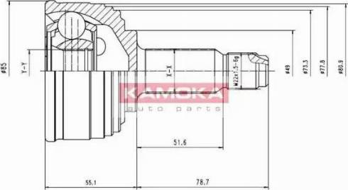 Kamoka 6422 - Birləşmə dəsti, ötürücü val furqanavto.az