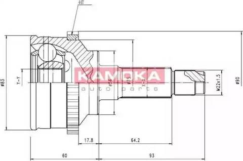 Kamoka 6598 - Birləşmə dəsti, ötürücü val furqanavto.az