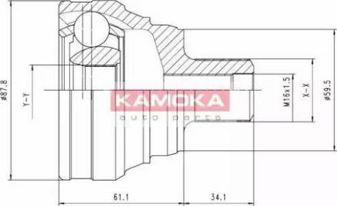 Kamoka 6586 - Birləşmə dəsti, ötürücü val furqanavto.az