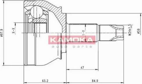 Kamoka 6692 - Birləşmə dəsti, ötürücü val furqanavto.az