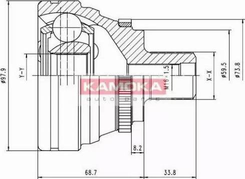 Kamoka 6604 - Birləşmə dəsti, ötürücü val furqanavto.az