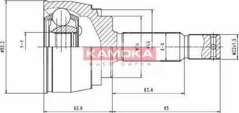 Kamoka 6620 - Birləşmə dəsti, ötürücü val furqanavto.az