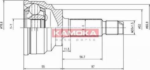 Kamoka 6070 - Birləşmə dəsti, ötürücü val furqanavto.az