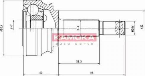 Kamoka 6078 - Birləşmə dəsti, ötürücü val furqanavto.az