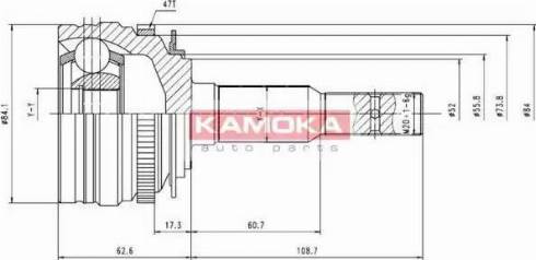 Kamoka 6746 - Birləşmə dəsti, ötürücü val furqanavto.az