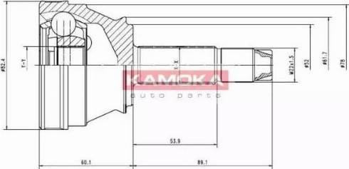 Kamoka 6726 - Birləşmə dəsti, ötürücü val furqanavto.az