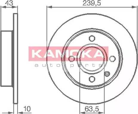 Kamoka 103416 - Əyləc Diski furqanavto.az