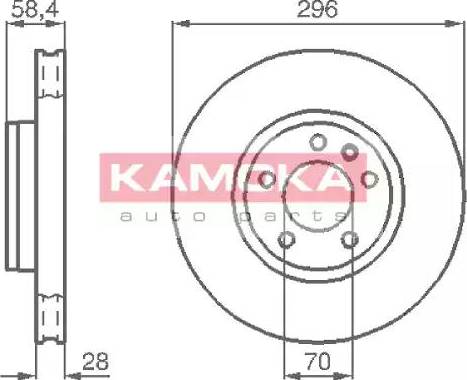 Kamoka 103660 - Əyləc Diski furqanavto.az